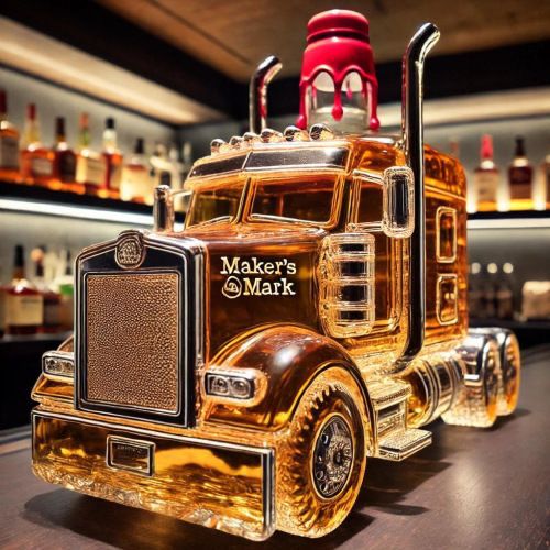 Truck Whiskey Decanter – Glass Semi-Truck Bottle for Home Bar Display