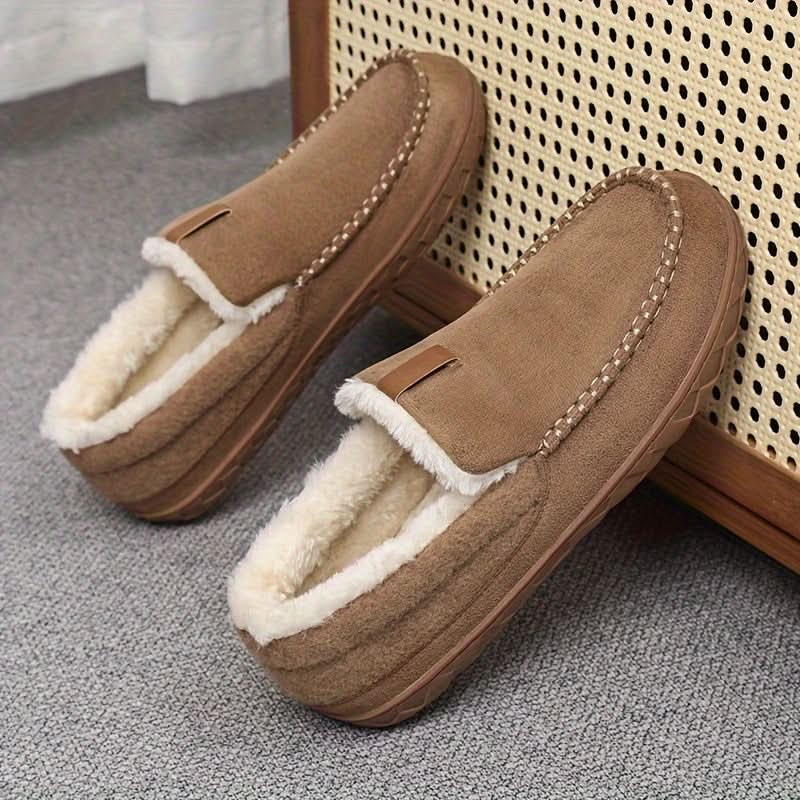 Strick-Loafer Herren | Hausschuhe aus weichem Strick mit Bequemem Design | Ideal für Winterkomfort 3