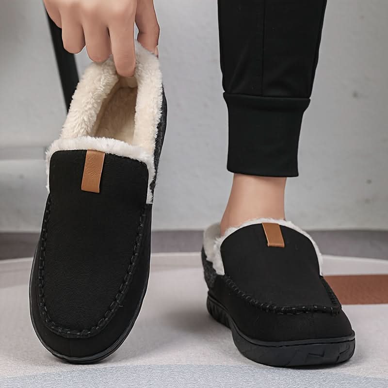 Strick-Loafer Herren | Hausschuhe aus weichem Strick mit Bequemem Design | Ideal für Winterkomfort 5
