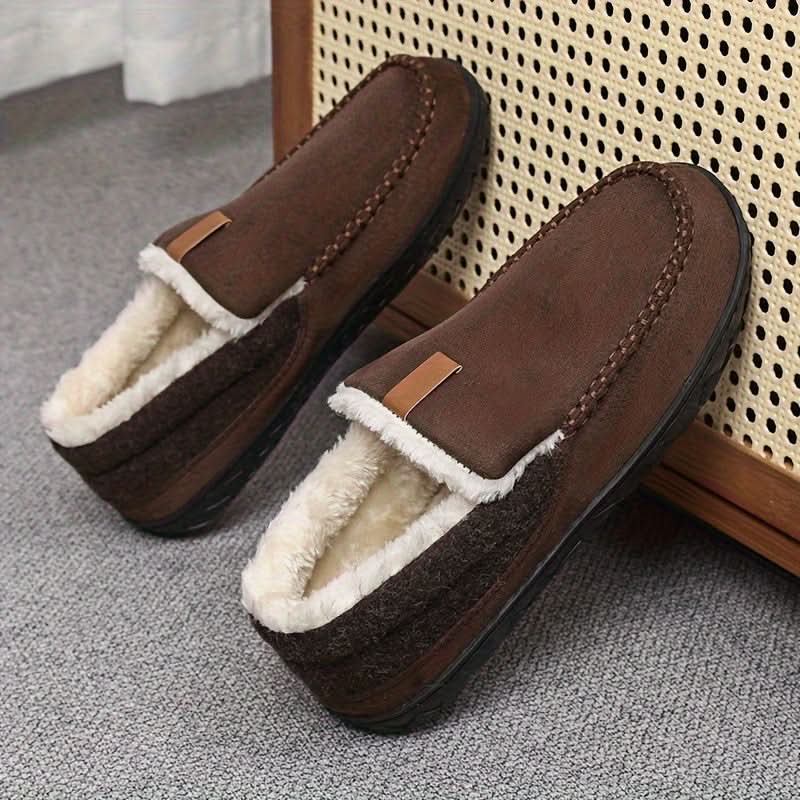 Strick-Loafer Herren | Hausschuhe aus weichem Strick mit Bequemem Design | Ideal für Winterkomfort 6