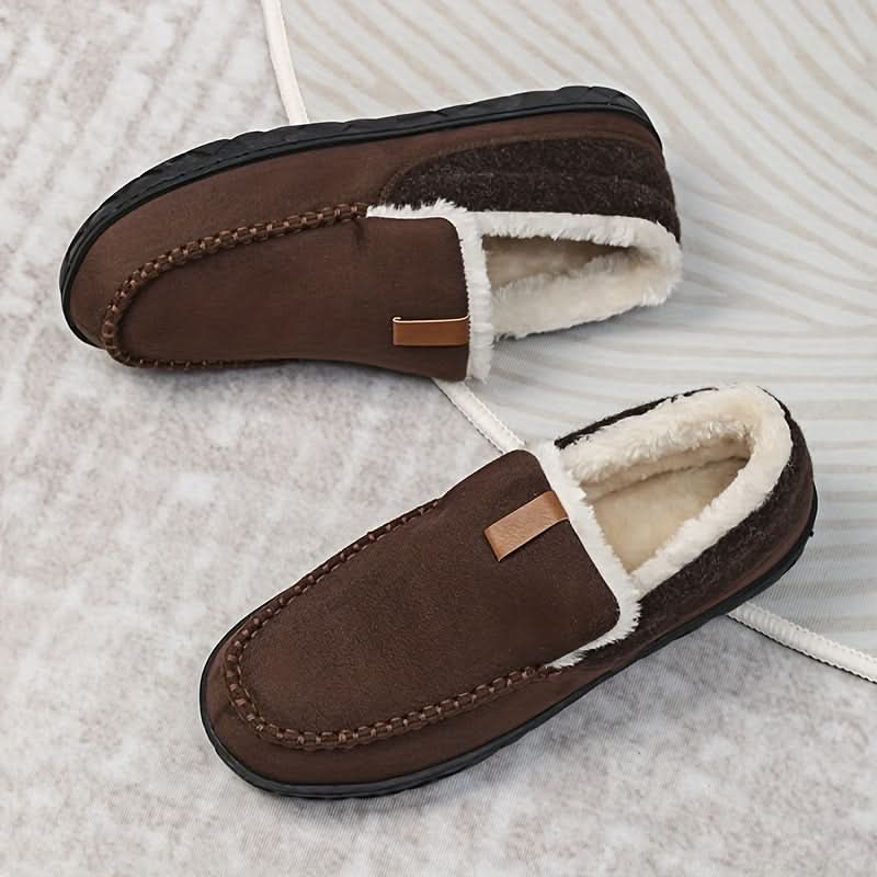 Strick-Loafer Herren | Hausschuhe aus weichem Strick mit Bequemem Design | Ideal für Winterkomfort 9