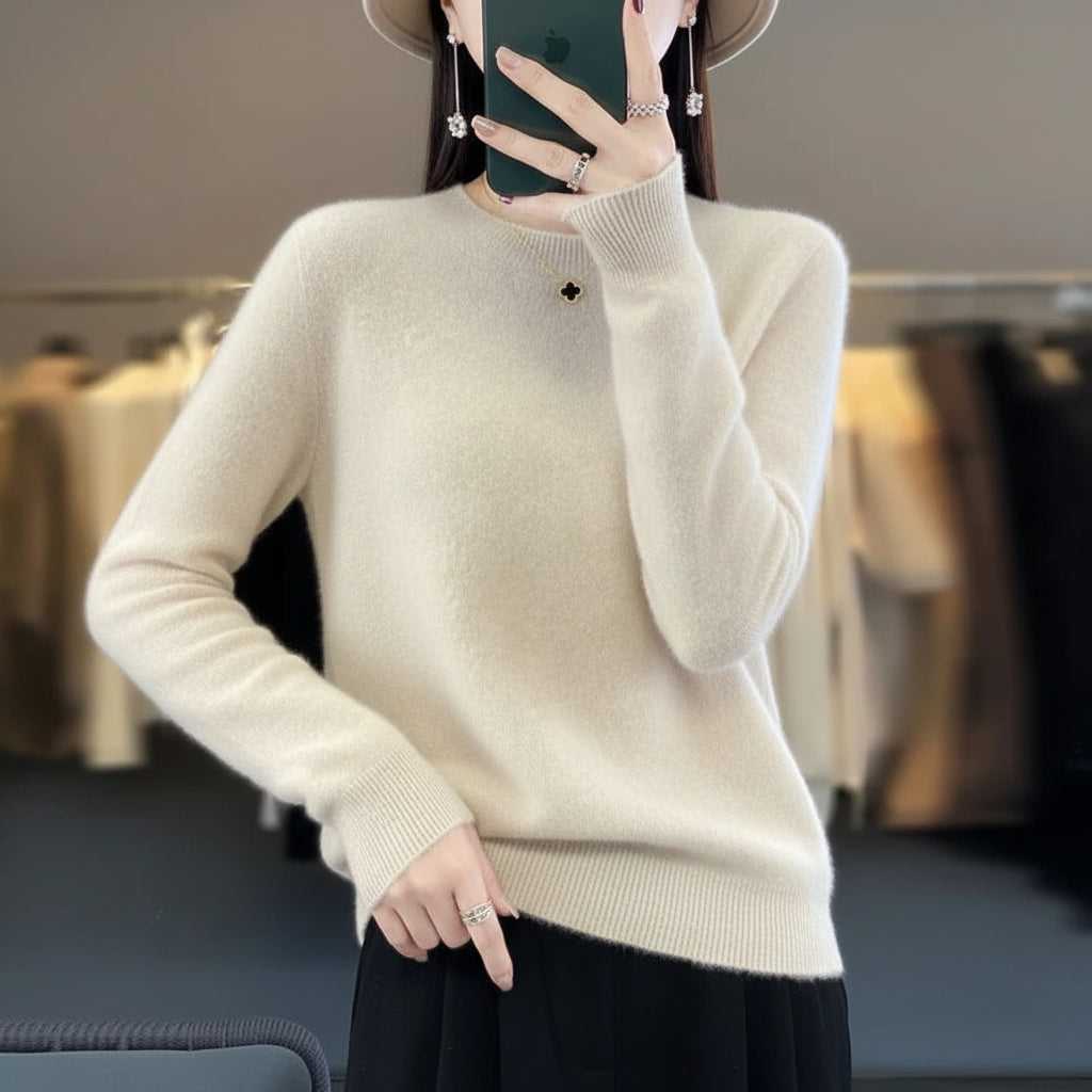 Womens Sweater Soft Knit Crewneck Warm Pullover 4