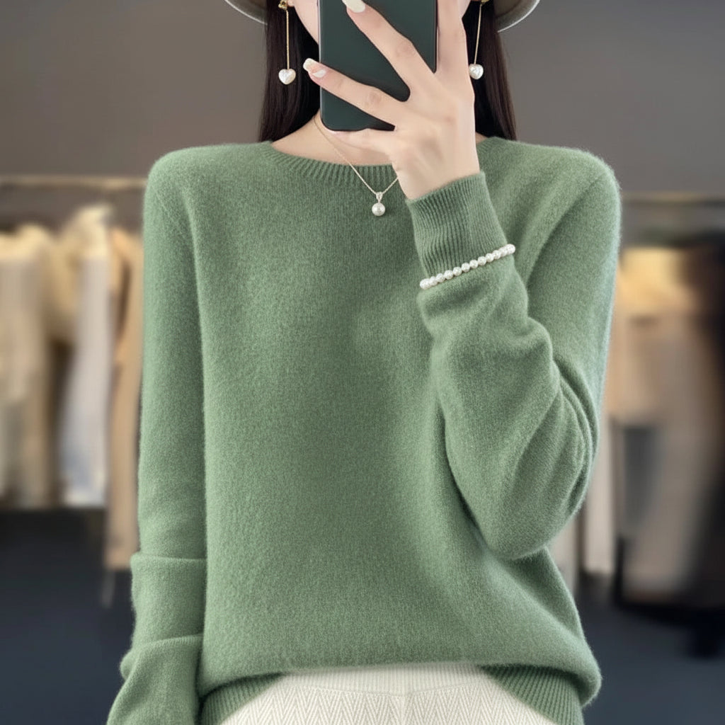 Womens Sweater Soft Knit Crewneck Warm Pullover 8