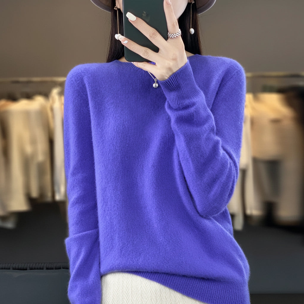 Womens Sweater Soft Knit Crewneck Warm Pullover 9