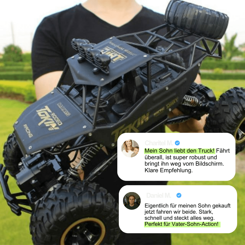RC Monster Truck 4x4 – Off-Road Buggy with 2.4GHz Remote & LED Lights