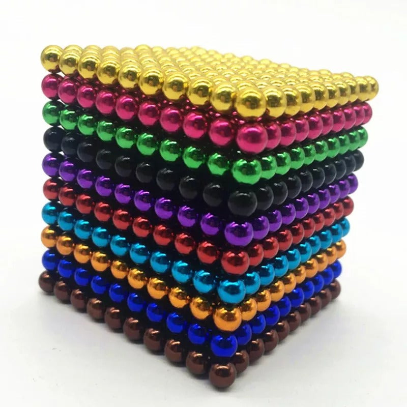 Magnetic Building Balls Set – Creative 3D Construction Kit with Strong Metal Spheres