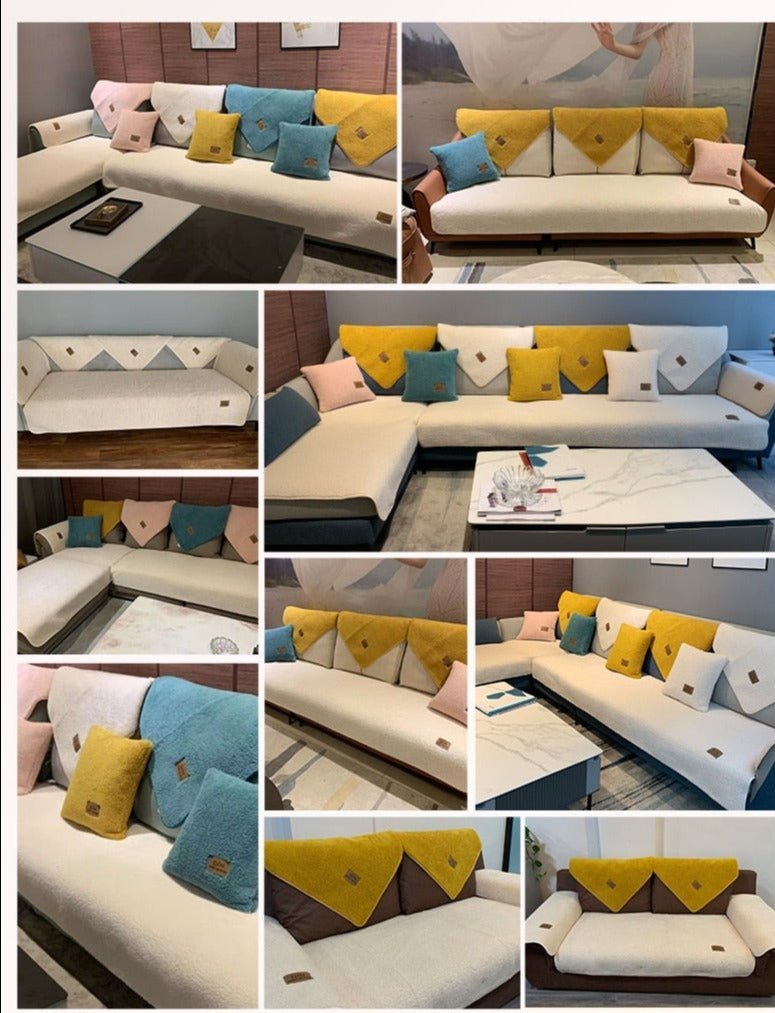 Sofa Cover – Soft Polyester Design with Non-Slip Support for Everyday Comfort