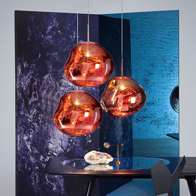 LunaLux Glass Pendant Light with Modern Elegance and Warm Ambient Illumination for Dining Areas