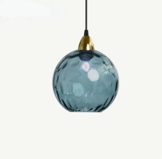 Suspension en verre – Design moderne en verre transparent avec éclairage d'ambiance chaud