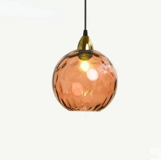 Suspension en verre – Design moderne en verre transparent avec éclairage d'ambiance chaud