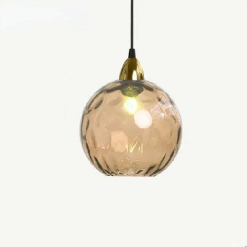 Suspension en verre – Design moderne en verre transparent avec éclairage d'ambiance chaud