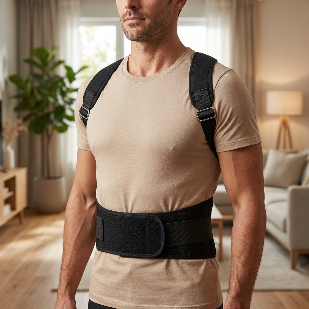 Posture Corrector Back Brace – Adjustable Full Back Support for Men & Women
