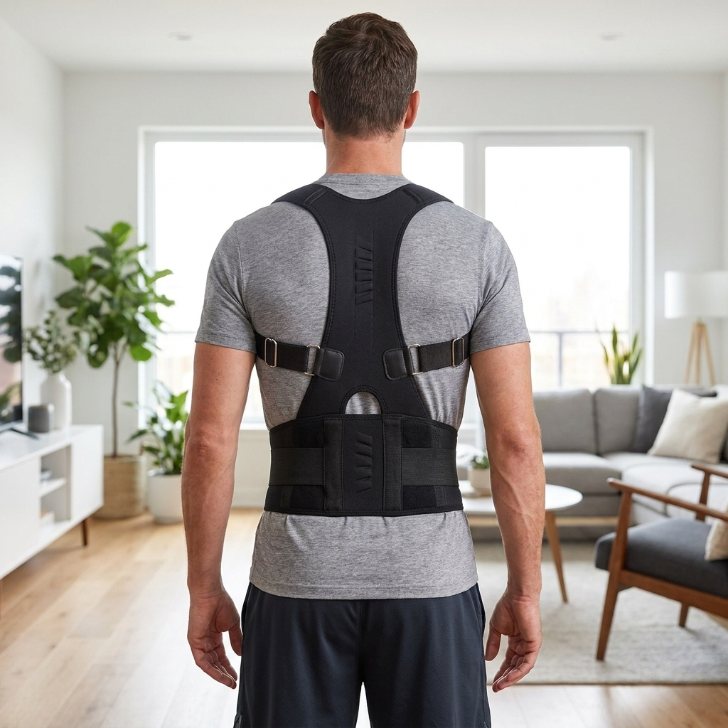 Posture Corrector Back Brace – Adjustable Full Back Support for Men & Women