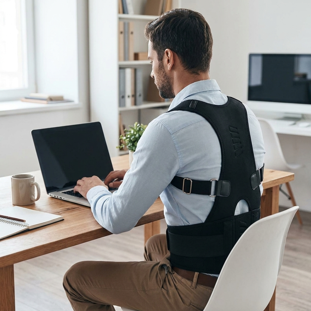 Posture Corrector Back Brace – Adjustable Full Back Support for Men & Women