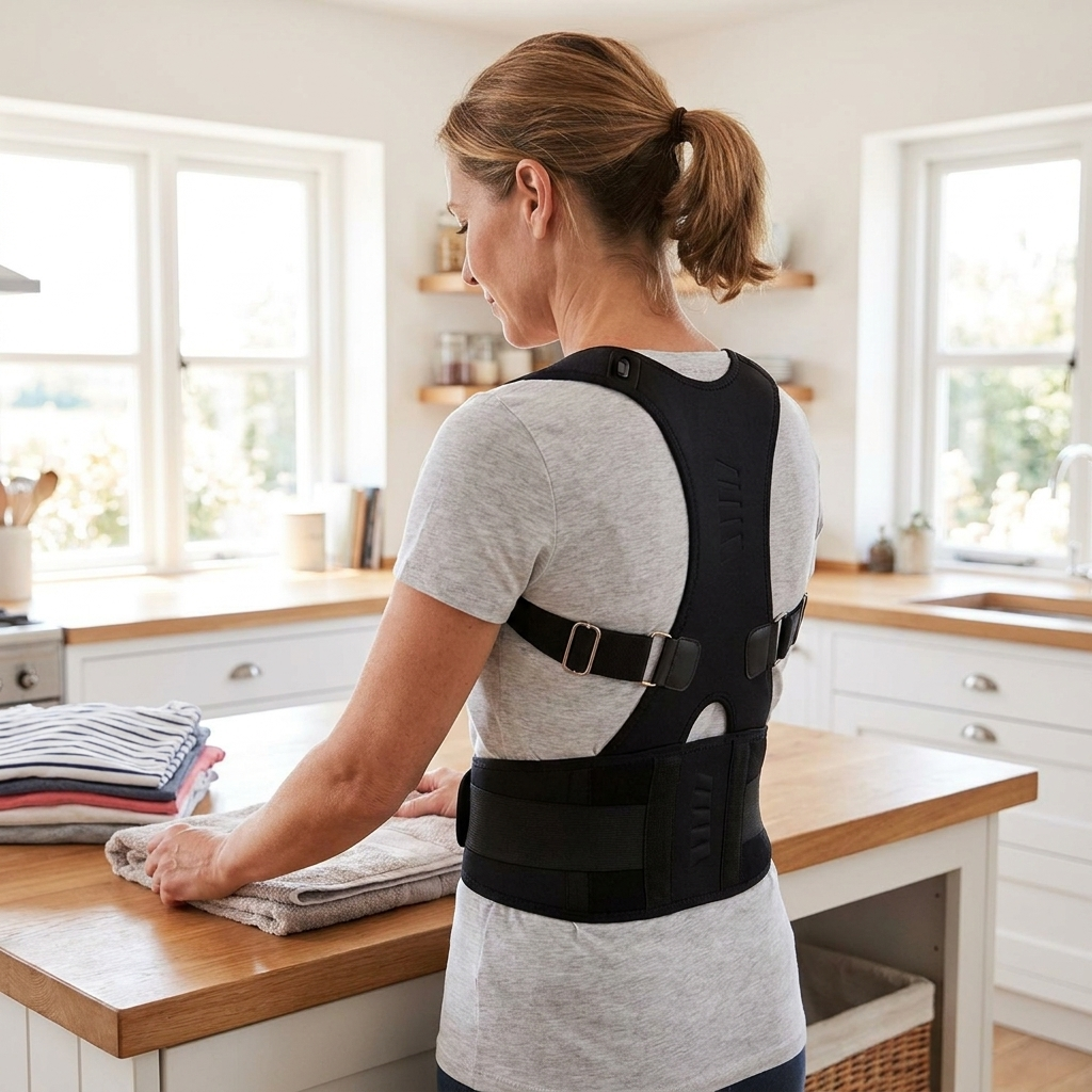 Posture Corrector Back Brace – Adjustable Full Back Support for Men & Women