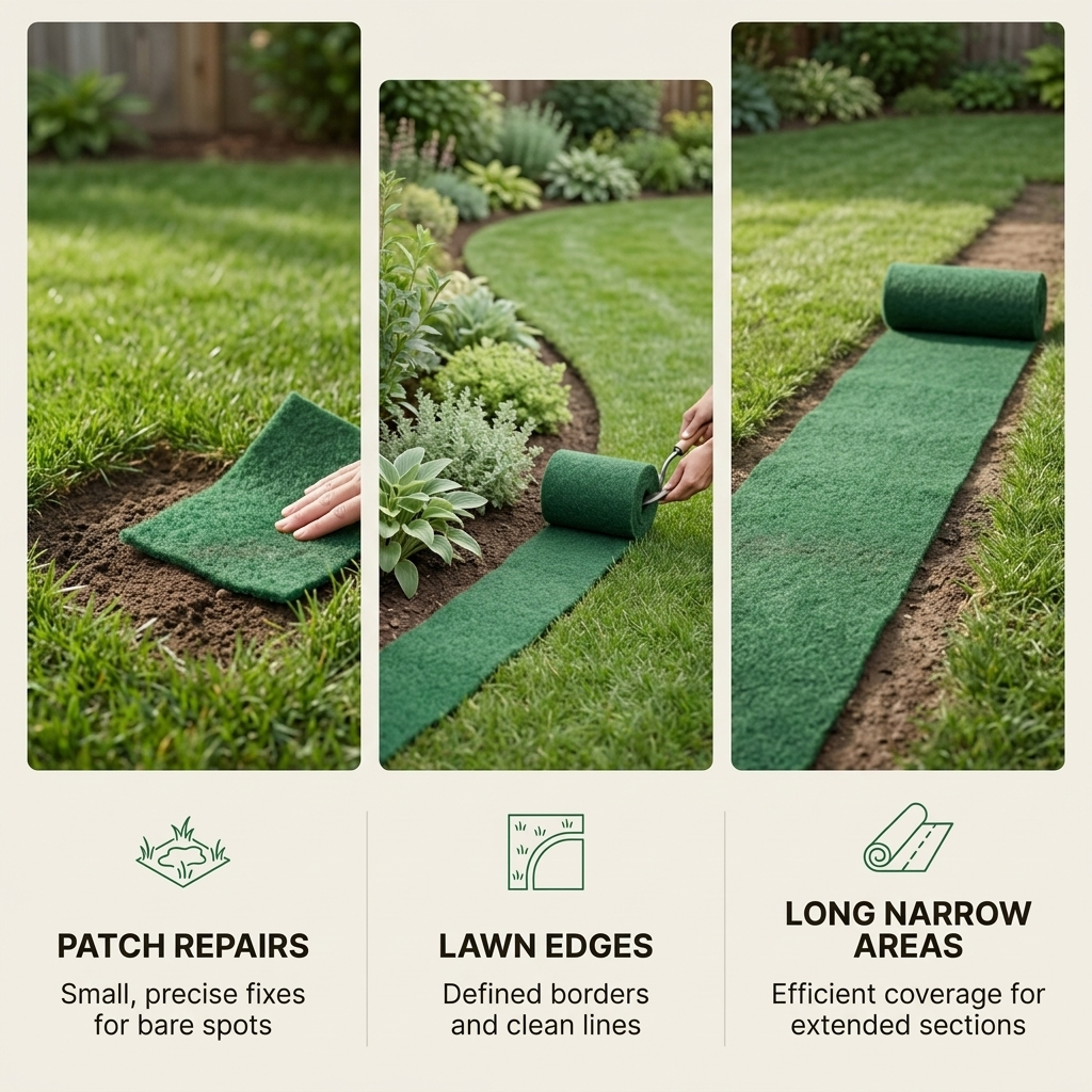 Grass Seed Mat 2-Pack – Biodegradable Rolls for Bare Patches
