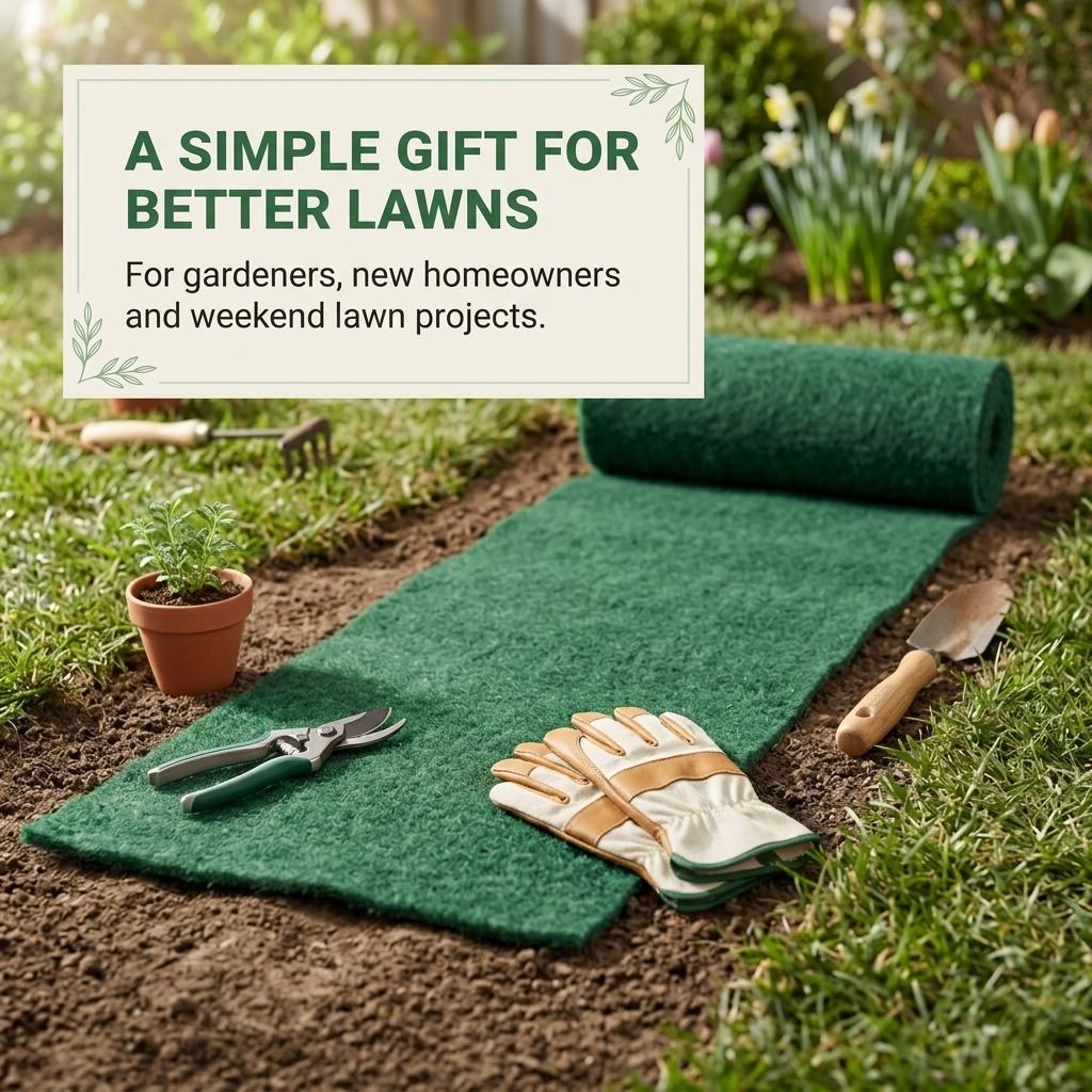 Grass Seed Mat 2-Pack – Biodegradable Rolls for Bare Patches