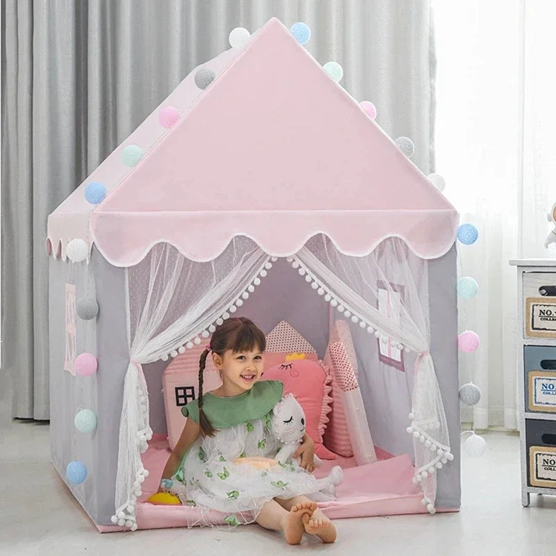 Tente de jeu princesse – Tente pliable intérieure et extérieure avec protection UV et sac de transport