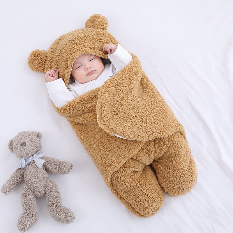 Couverture d'emmaillotage pour bébé – Enveloppe douce, respirante et facile à utiliser pour nouveau-nés