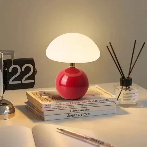 Lampe de table – Design français inspiré du champignon avec lumière LED réglable et style intérieur moderne