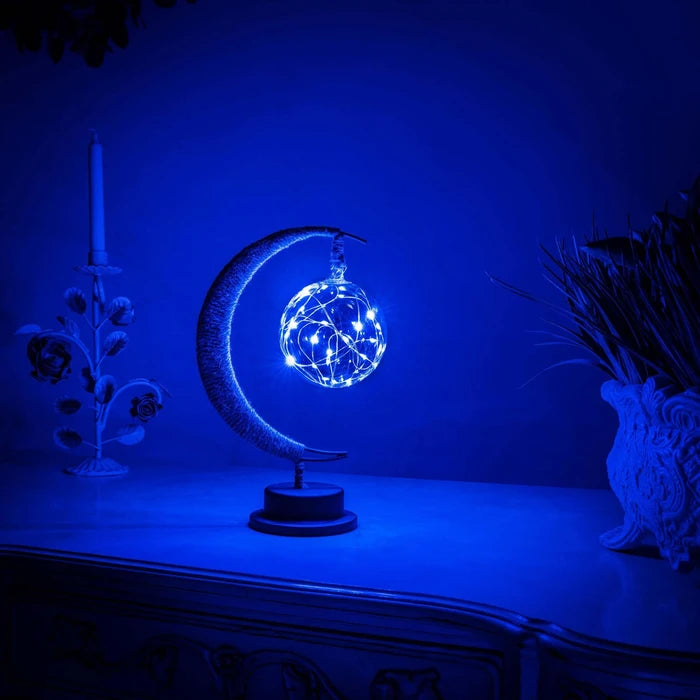 Nachtlamp in de vorm van een maanboom – warme gloed om te lezen en voor knusse avonden, in drie kleuren