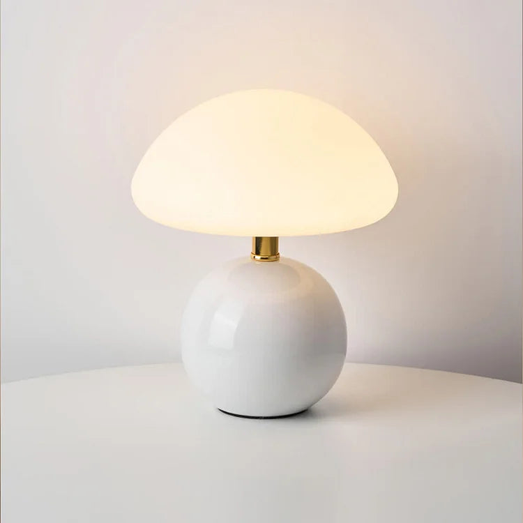 Lampe de table – Design français inspiré du champignon avec lumière LED réglable et style intérieur moderne