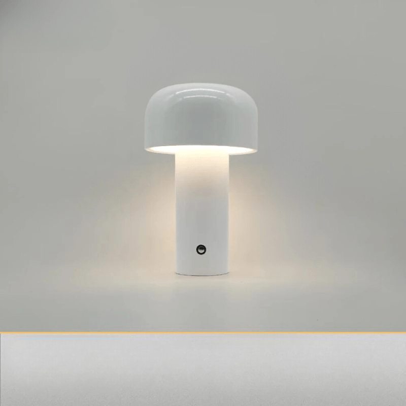 Portable USB Rechargeable Mushroom Lamp with Soft Ambient Decorative Lighting